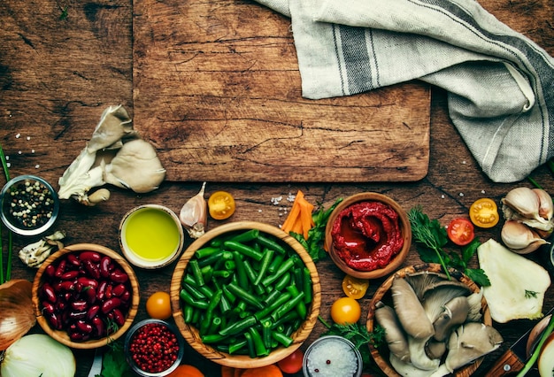 Zestaw przypraw i warzyw